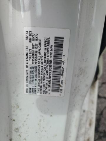 5FNRL5H95EB090768 - 2014 HONDA ODYSSEY TOURING WHITE photo 13