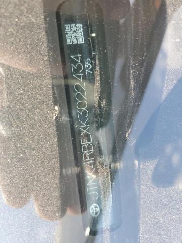 JTNK4RBEXK3022434 - 2019 TOYOTA COROLLA SE შავი ფოტო 12