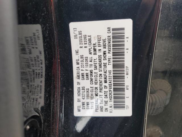 1HGCR2F8XEA032145 - 2014 HONDA ACCORD EXL 黑色 照片 12