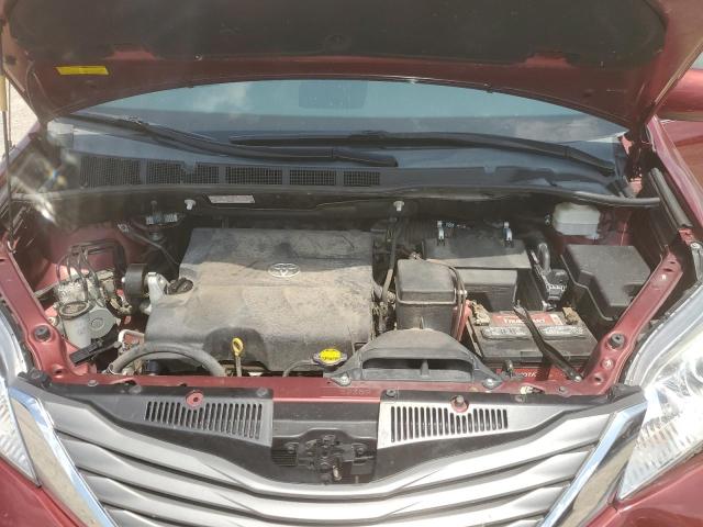 5TDYK3DC7ES415467 - 2014 TOYOTA SIENNA XLE BURGUNDY photo 12