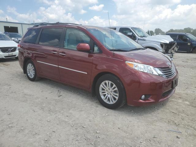 5TDYK3DC7ES415467 - 2014 TOYOTA SIENNA XLE BURGUNDY photo 4