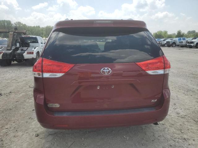 5TDYK3DC7ES415467 - 2014 TOYOTA SIENNA XLE BURGUNDY photo 6
