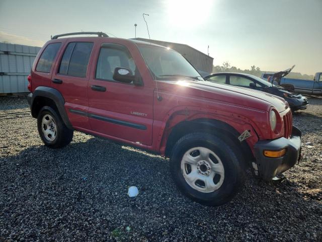 1J4GK48KX4W325340 - 2004 JEEP LIBERTY SPORT RED photo 4