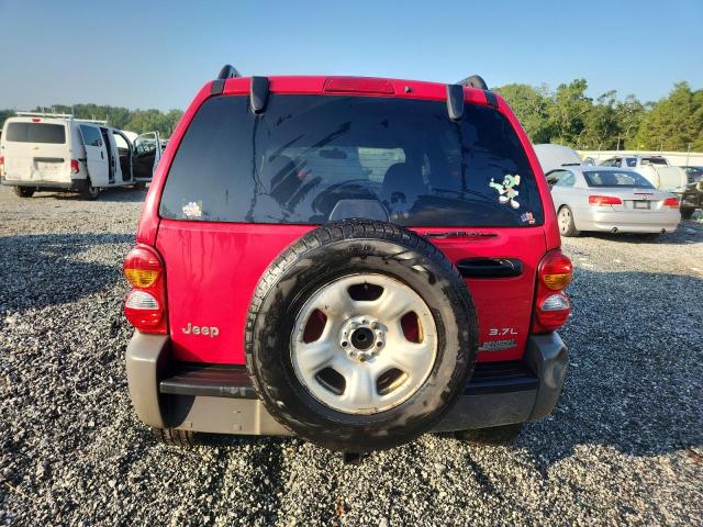 1J4GK48KX4W325340 - 2004 JEEP LIBERTY SPORT RED photo 6