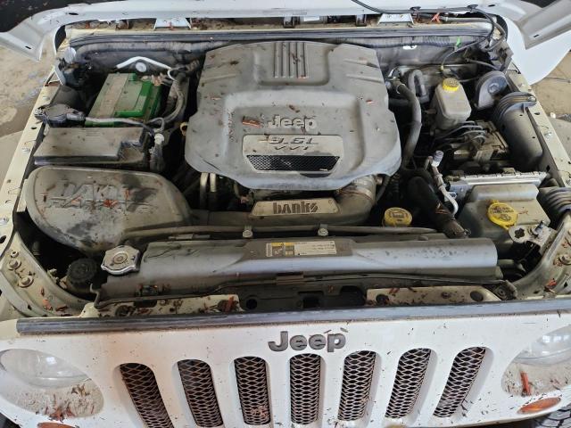 1C4BJWEG2DL591273 - 2013 JEEP WRANGLER U SAHARA WHITE photo 11