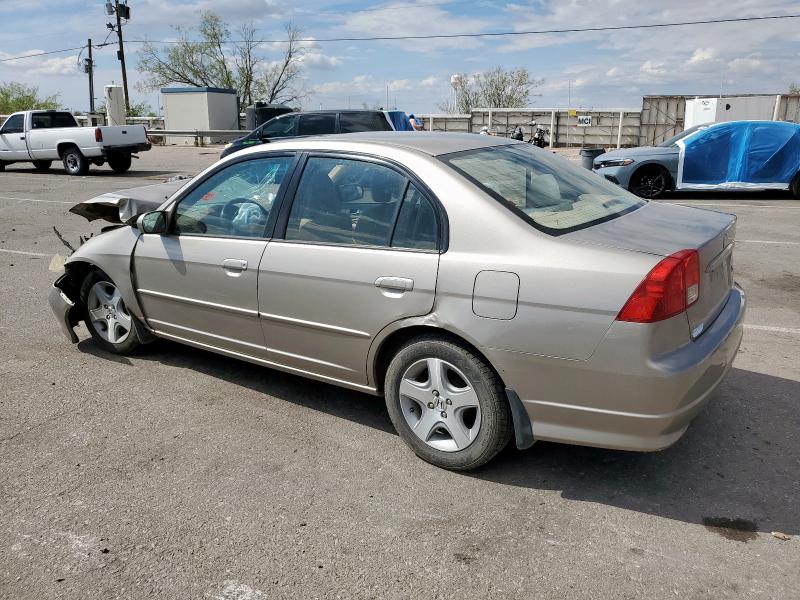 2HGES26844H609894 - 2004 HONDA CIVIC EX TAN photo 2