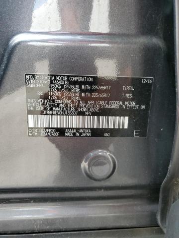 JTMBFREV0HJ135307 - 2017 TOYOTA RAV4 LE GRAY photo 12