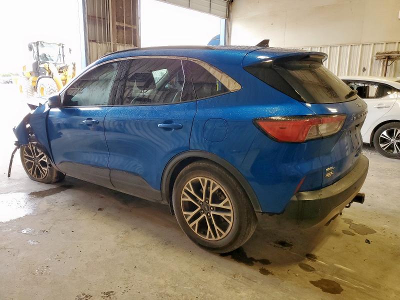 1FMCU0H65LUA54767 - 2020 FORD ESCAPE SEL BLUE photo 2
