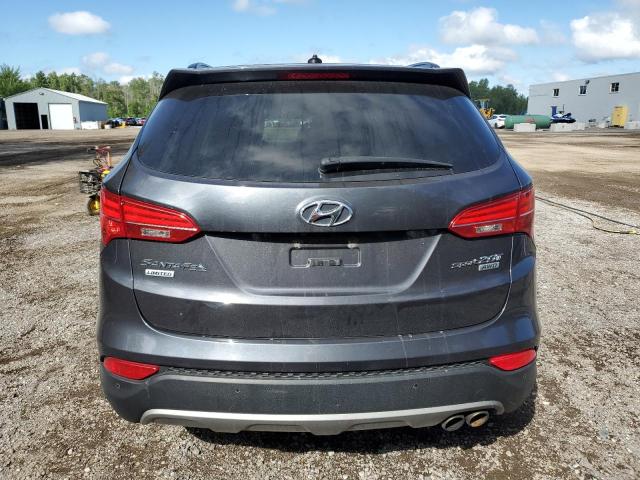 5XYZUDLA3GG366255 - 2016 HYUNDAI SANTA FE S BLUE photo 6