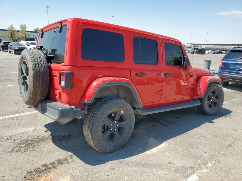 1C4HJXEN2MW668060 - 2021 JEEP WRANGLER U SAHARA RED photo 3