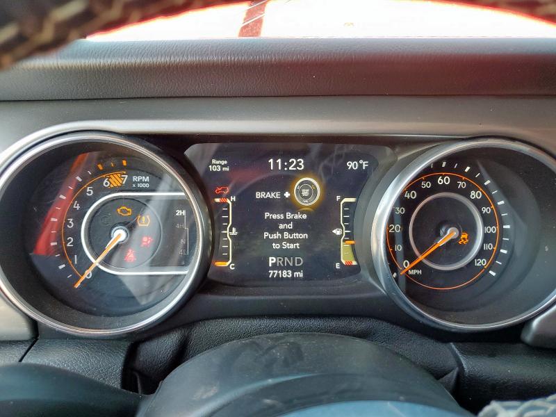 1C4HJXEN2MW668060 - 2021 JEEP WRANGLER U SAHARA RED photo 9