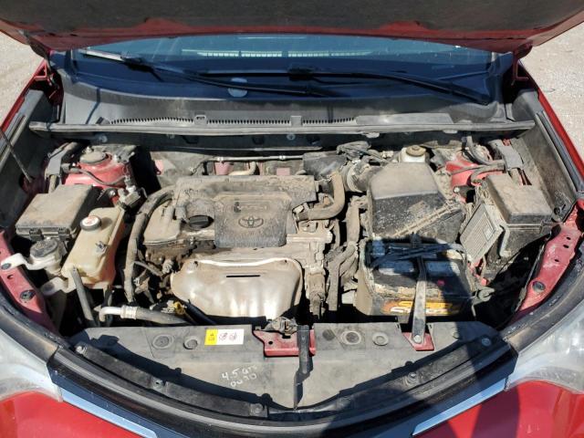 JTMRFREV3HJ125076 - 2017 TOYOTA RAV4 XLE RED photo 12