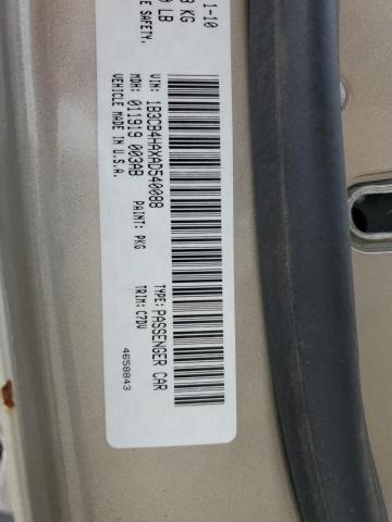 1B3CB4HAXAD540088 - 2010 DODGE CALIBER SXT GOLD photo 12