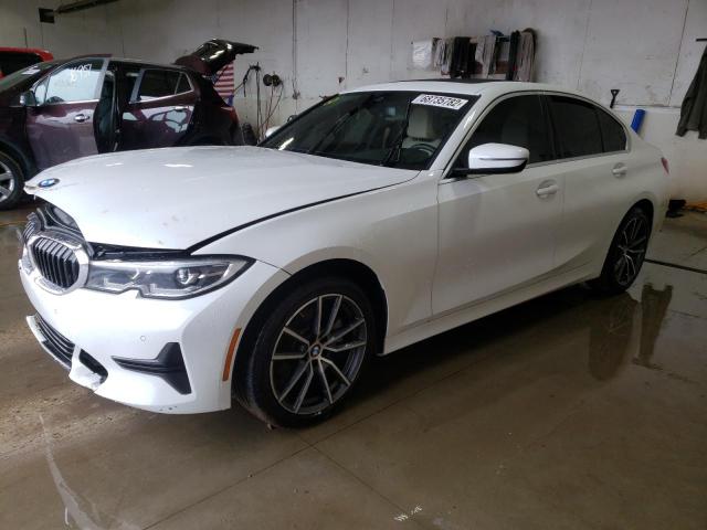 3MW5R7J59K8A05203 - 2019 BMW 330XI WHITE photo 1