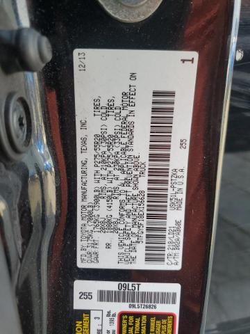 5TFGY5F18EX156628 - 2014 TOYOTA TUNDRA CREWMAX PLATINUM Qara foto 12