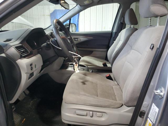 5FNYF6H35MB043467 - 2021 HONDA PILOT EX SILVER photo 7