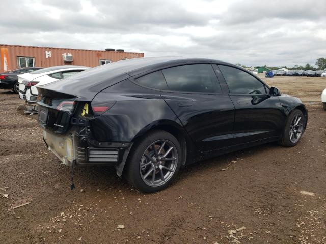 5YJ3E1EB2PF592589 - 2023 TESLA MODEL 3 BLACK photo 3