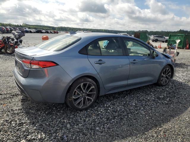 JTDP4RCE2LJ012132 - 2020 TOYOTA COROLLA SE BLUE photo 3