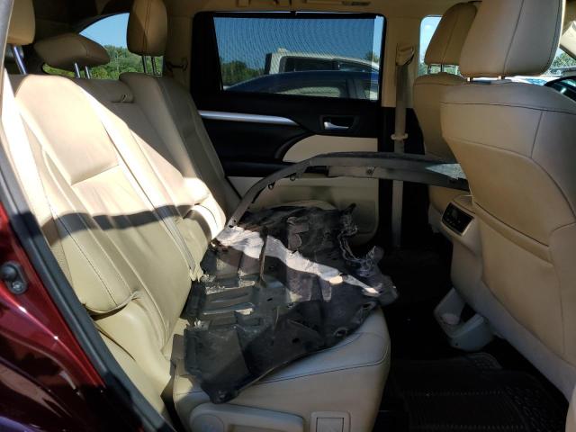 5TDJKRFH4GS340288 - 2016 TOYOTA HIGHLANDER XLE Bordo foto 11