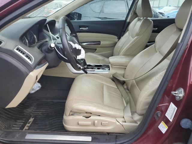 19UUB1F50FA010665 - 2015 ACURA TLX TECH MAROON photo 7