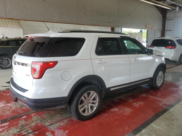 1FM5K8D87KGB05915 - 2019 FORD EXPLORER XLT Weiß Foto 3