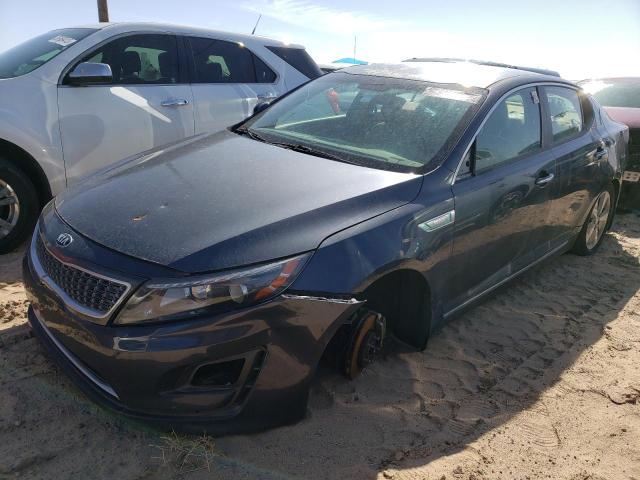 KNAGN4AD2E5064945 - 2014 KIA OPTIMA HYBRID BLUE photo 1