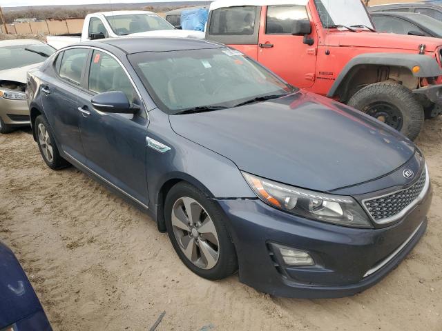 KNAGN4AD2E5064945 - 2014 KIA OPTIMA HYBRID BLUE photo 4