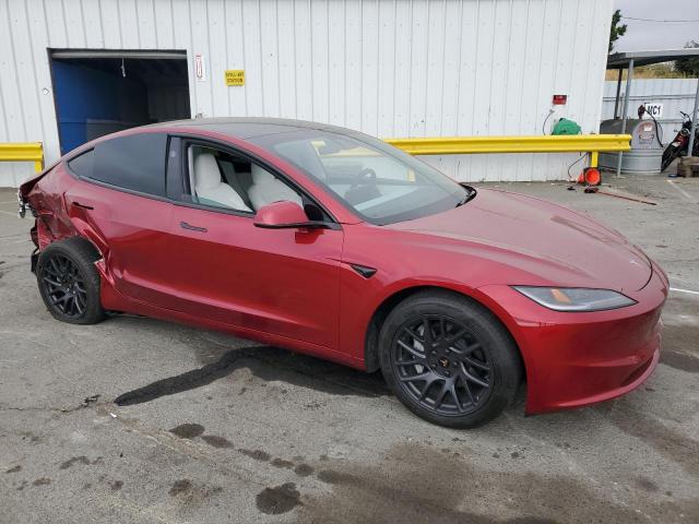 5YJ3E1EB4RF793476 - 2024 TESLA MODEL 3 RED photo 4