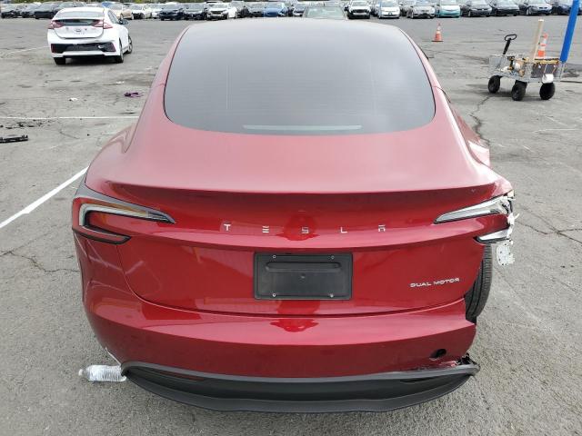 5YJ3E1EB4RF793476 - 2024 TESLA MODEL 3 RED photo 6