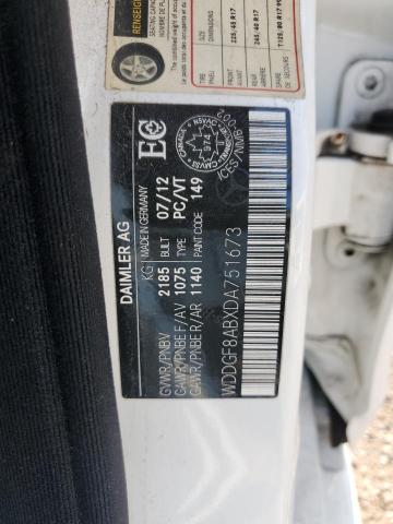 WDDGF8ABXDA751673 - 2013 MERCEDES-BENZ C 300 4MATIC WHITE photo 13