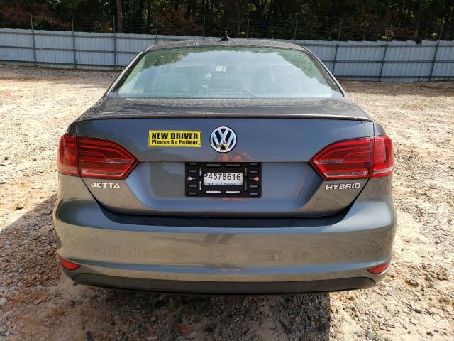 3VW637AJ7DM239627 - 2013 VOLKSWAGEN JETTA HYBRID GRAY photo 6