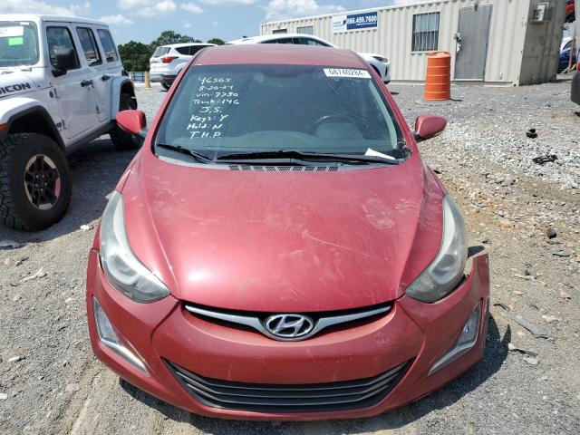 KMHDH4AE3FU327730 - 2015 HYUNDAI ELANTRA SE RED photo 5