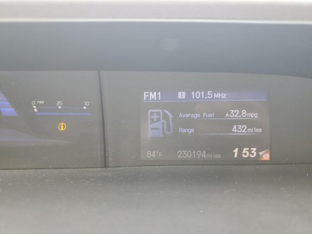 2HGFB2F96CH502745 - 2012 HONDA CIVIC EXL ვერცხლისფერი ფოტო 9