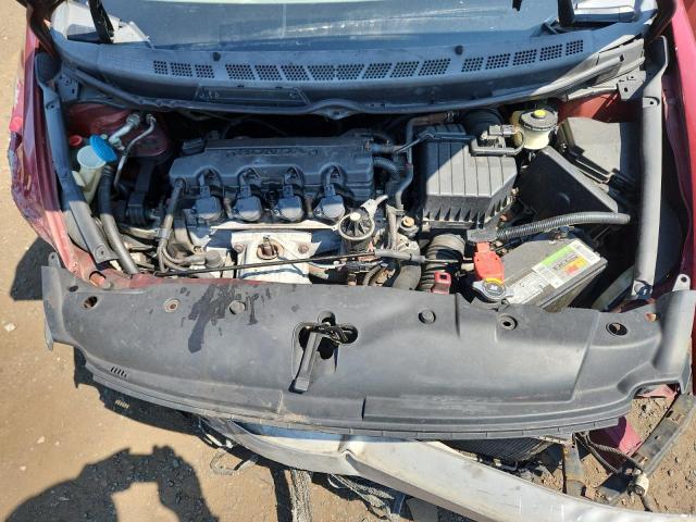 2HGFA165X8H536639 - 2008 HONDA CIVIC LX წითელი ფოტო 11