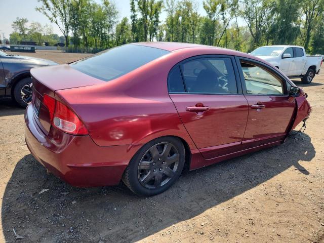 2HGFA165X8H536639 - 2008 HONDA CIVIC LX წითელი ფოტო 3