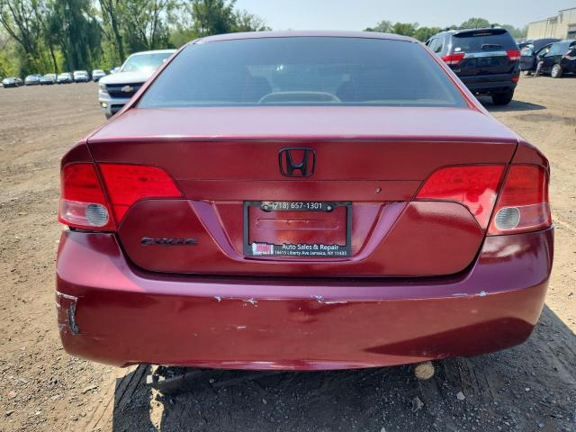 2HGFA165X8H536639 - 2008 HONDA CIVIC LX წითელი ფოტო 6