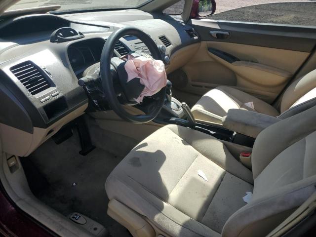 2HGFA165X8H536639 - 2008 HONDA CIVIC LX წითელი ფოტო 7