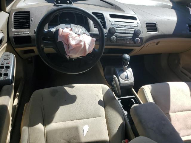 2HGFA165X8H536639 - 2008 HONDA CIVIC LX წითელი ფოტო 8