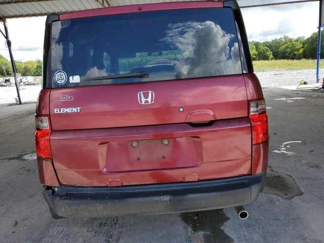 5J6YH18716L004448 - 2006 HONDA ELEMENT EX 勃艮第红 照片 6