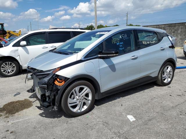 1G1FW6S04N4126329 - 2022 CHEVROLET BOLT EV 1LT SILVER photo 1