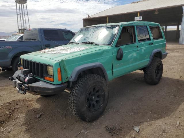 1J4FT28S5YL251345 - 2000 JEEP CHEROKEE SE GREEN photo 1