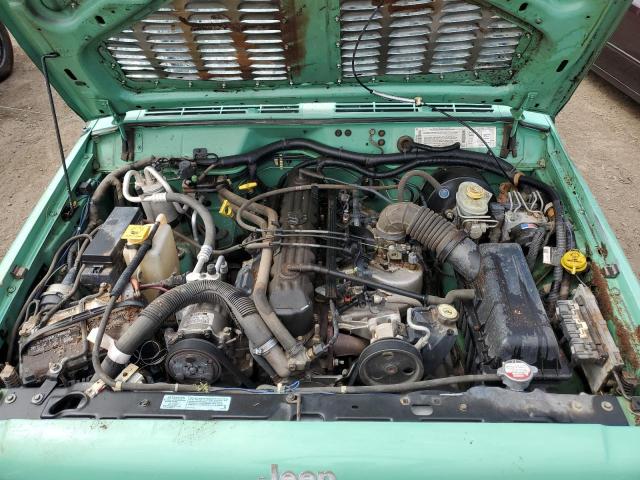 1J4FT28S5YL251345 - 2000 JEEP CHEROKEE SE GREEN photo 11