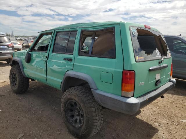 1J4FT28S5YL251345 - 2000 JEEP CHEROKEE SE GREEN photo 2