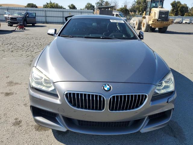 WBA6A0C50FD318259 - 2015 BMW 640 I GRAN COUPE GRAY photo 5