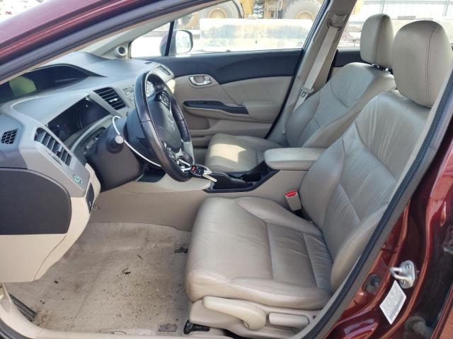 19XFB2F92CE050626 - 2012 HONDA CIVIC EXL 勃艮第红 照片 7