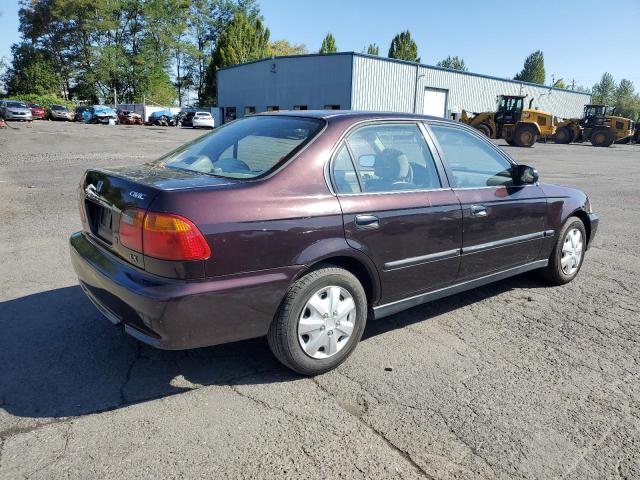 1HGEJ6676YL036362 - 2000 HONDA CIVIC LX PURPLE photo 3