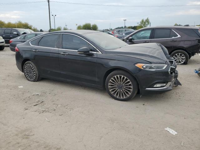 3FA6P0T94HR257227 - 2017 FORD FUSION SE BLACK photo 4