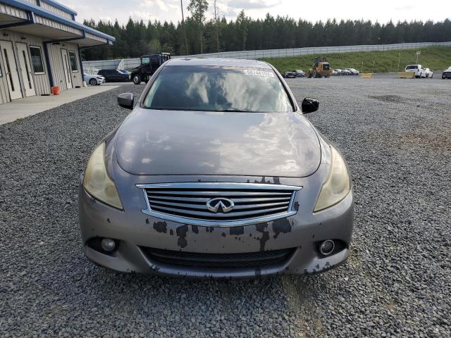 JN1DV6AP8CM701581 - 2012 INFINITI G25 BASE GRAY photo 5