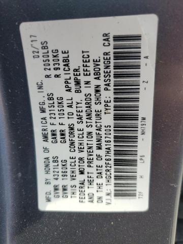 1HGCR2F67HA167005 - 2017 HONDA ACCORD SPORT Schwarz Foto 13