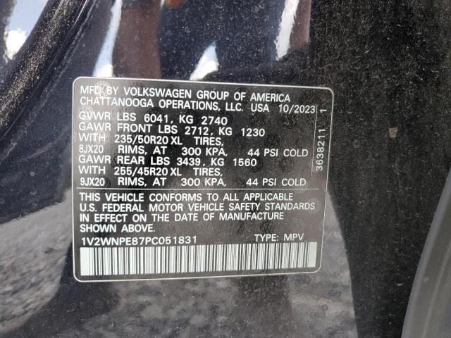 1V2WNPE87PC051831 - 2023 VOLKSWAGEN ID.4 PRO S Қара фото 13